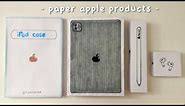 [💸paper diy💸] iPad pro, apple pencil, airpods unboxing! | asmr
