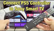 Pair / Connect PS5 Controller to Sony Smart TV (wireless bluetooth connection)