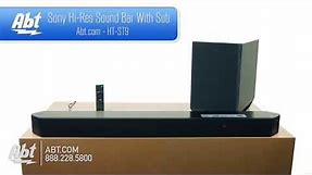Sony Black Hi-Res 7.1 Sound Bar With Wireless Subwoofer Package HT-ST9 - Overview