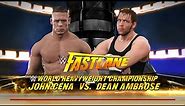 WWE 2K17 | John Cena vs Dean Ambrose WWE W.H.W Championship | Gameplay