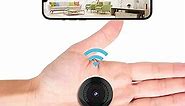 Wireless Camera Mini Hidden WiFi Spy Camera Portable Small Nanny Cam with Night Vision and Motion Detection HD 1080P Cam Surveillance Cameras for Home Security Indoor/Outdoor