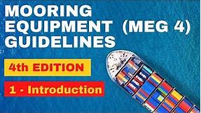 MEG4 - An introduction | Mooring equipment guidelines 4th edition
