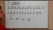 How to Connect Cursive L - American Handwriting