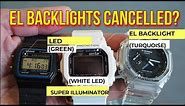 Casio Backlights Compared | Green LED vs EL vs Super Illuminator