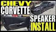 C6 CORVETTE FRONT SPEAKER INSTALL WITH BOSE - FRONT DOOR PANEL REMOVAL