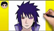 How to Draw Sasuke Uchiha from Naruto | Easy Step-by-Step