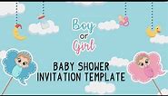 Animated Baby Shower Invitation Video Templates Download