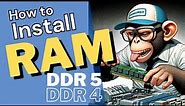 Beginner Guide - How to Install and Remove DDR5 RAM in a PC - DDR5 or DDR4