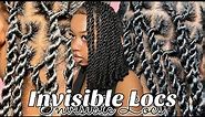 NEW TREND 🚨! INVISIBLE LOCS / TWO STRAND TWISTS 😍 | TWO METHODS 🫶🏽| NO CROCHET & CROCHET METHOD