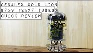 Genalex Gold Lion B759 12AX7 tube | Quick review/My thoughts