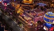 Las Vegas Strip Aerial Time lapse