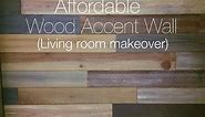 LIVING ROOM MAKEOVER WITH WOOD ACCENT WALL: DIY ideas for transforming your space inexpensively