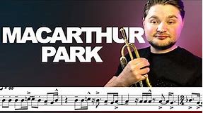 MacArthur Park on Trumpet (with Sheet Music)