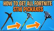 Fortnite Stw All Pickaxe Upgrades - How To Get a Better Pickaxe in Fortnite Save The World