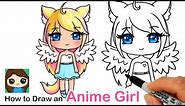 How to Draw an Anime Cute Girl Easy | Gacha Life Inspired
