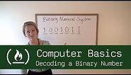 Computer Basics 4: Decoding a Binary Number