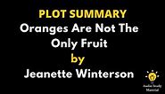 Plot Summary Of Oranges Are Not The Only Fruit By Jeanette Winterson.