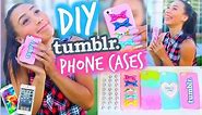 DIY 5 Easy Phone Cases (Studded, Ombre & More) | Tumblr Inspired | MyLifeAsEva