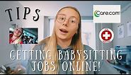 How to Get Nanny/ Babysitting Jobs Online (Care com)