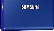 SAMSUNG T7 Portable SSD, 1TB External Solid State Drive, Speeds Up to 1,050MB/s, USB 3.2 Gen 2, Reliable Storage for Gaming, Students, Professionals, MU-PC1T0H/AM, Blue