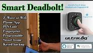 ✅Ultraloq U-Bolt Pro Deadbolt Smart Lock - Install And Review - Z-Wave Fingerprint Key PIN & APP