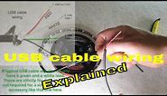 How to hard wire a usb cable, splice it and extend it
