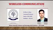 Lecture 1: Introduction to wireless and cellular systems || Cellular Generations || wireless systems