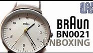 (UNBOXING) Braun Mens White Brown Watch BN0021