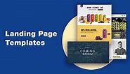Free landing page templates: 15 effective designs