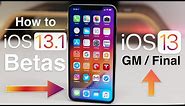 iOS 13 GM - How to Install if you are on a beta