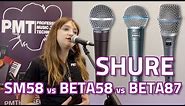 Shure SM58 vs Beta 58A vs Beta 87A Vocal Mic Comparison