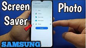 How to Set Screen Saver into Photo on Samsung Galaxy A02