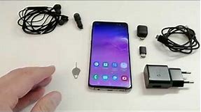 Samsung Galaxy S10 Prism black Unboxing