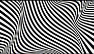 Black and White Optical Illusion Twisted Stripes Abstract Pattern Art 4K VJ Loop Moving Background
