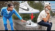 Dropping $10,000 DIOR Air Jordans In Public!