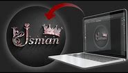 Usman King logo design | How to create attractive and Amazing logo design in photoshop