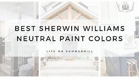 BEST SHERWIN WILLIAMS NEUTRAL COLORS