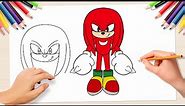 Mastering the Techniques: Drawing Knuckles The Echidna from Sonic