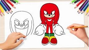Mastering the Techniques: Drawing Knuckles The Echidna from Sonic