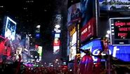 final countdown of New Years Eve 2003-2004 while among the masses in Times Square
