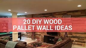 20 DIY Wood Pallet Wall Ideas