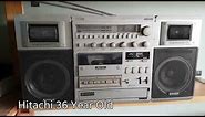 Hitachi TRK-9900E Portable Stereo Radio Cassette Recorder