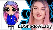 How to Draw LDShadowLady Chibi step by step - Youtube Gamer Minecraft