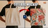 Tote bag mockup design in Photoshop || Photoshop tutorial || Ms Graphics
