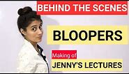 FUNNY BLOOPERS | Making Of | Behind The Scenes| Jennys Lectures