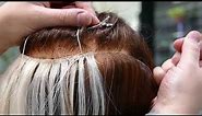 Hair Extension Wefts - How to secure the ends correctly and efficiently