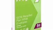 PPS B4 Plain Faced 100% Recycled Envelopes 50 Pack