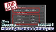 How to put an resolution in Banner photoshop file