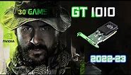 Nvidia GeForce GT 1010 2GB in 30 GAMES | 2022-2023