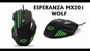 Esperanza MX201 WOLF 7D wired mouse unboxing and review